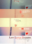 Love Lyrics Textures by obscene-bunny