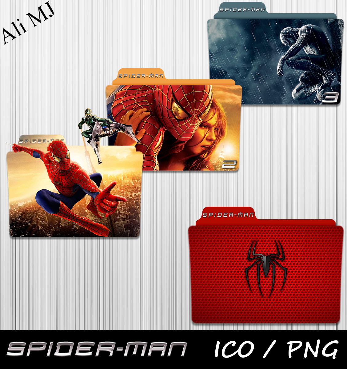 SpiderMan Collection (2002-2007) Folder Icon by AliMj on DeviantArt