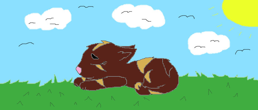 Sleepy Kitty (Free Backround) by roselucklover123 on DeviantArt