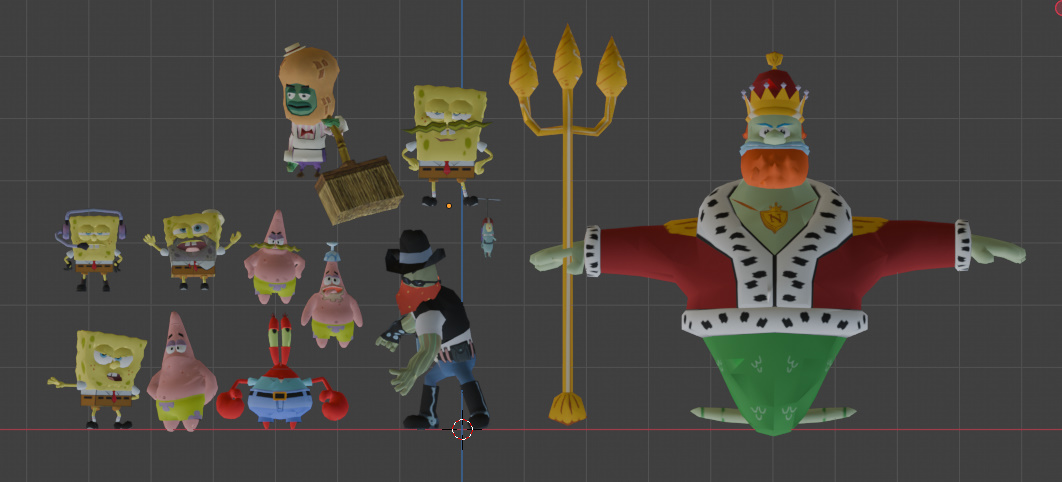SpongeBob Movie GameCube Model Pack by PaddyMcClellan on DeviantArt