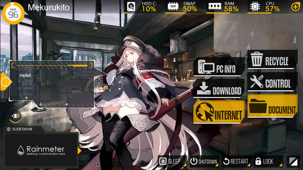 Girls Frontline Rainmeter Skins