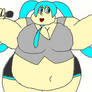 Fat Hatsune Miku: Blue Hair