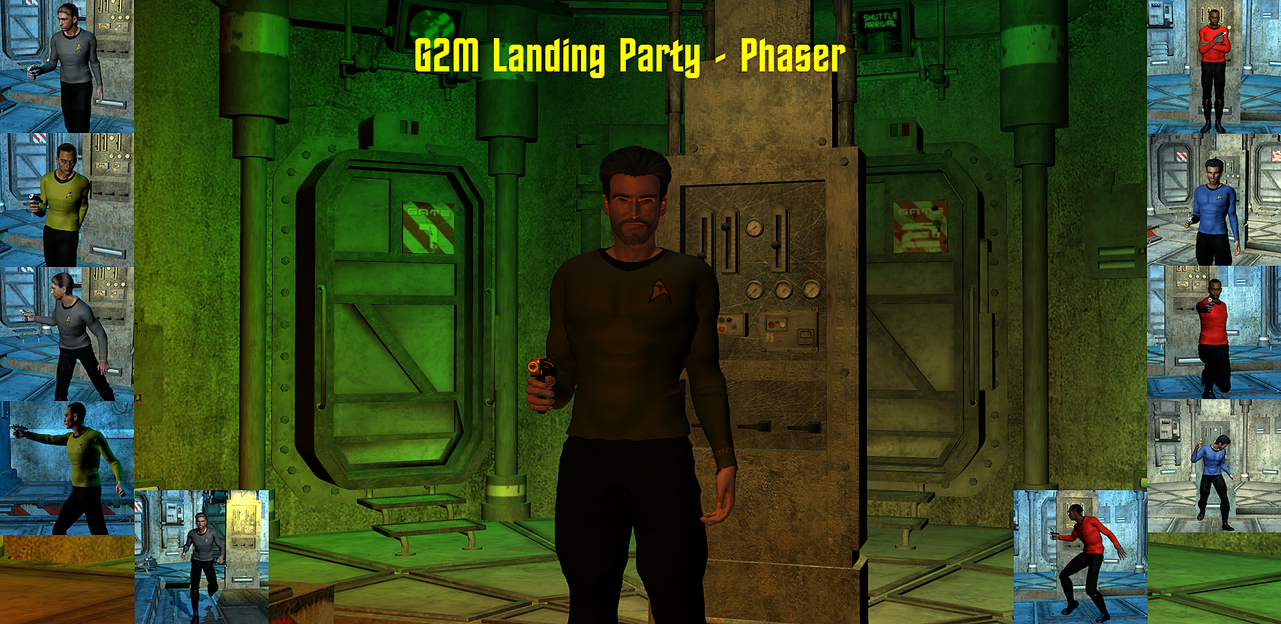 G2 Male Landing Party Poses - Phaser by ssgbryan