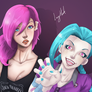 Vi and Jinx - League of Legends FanArt