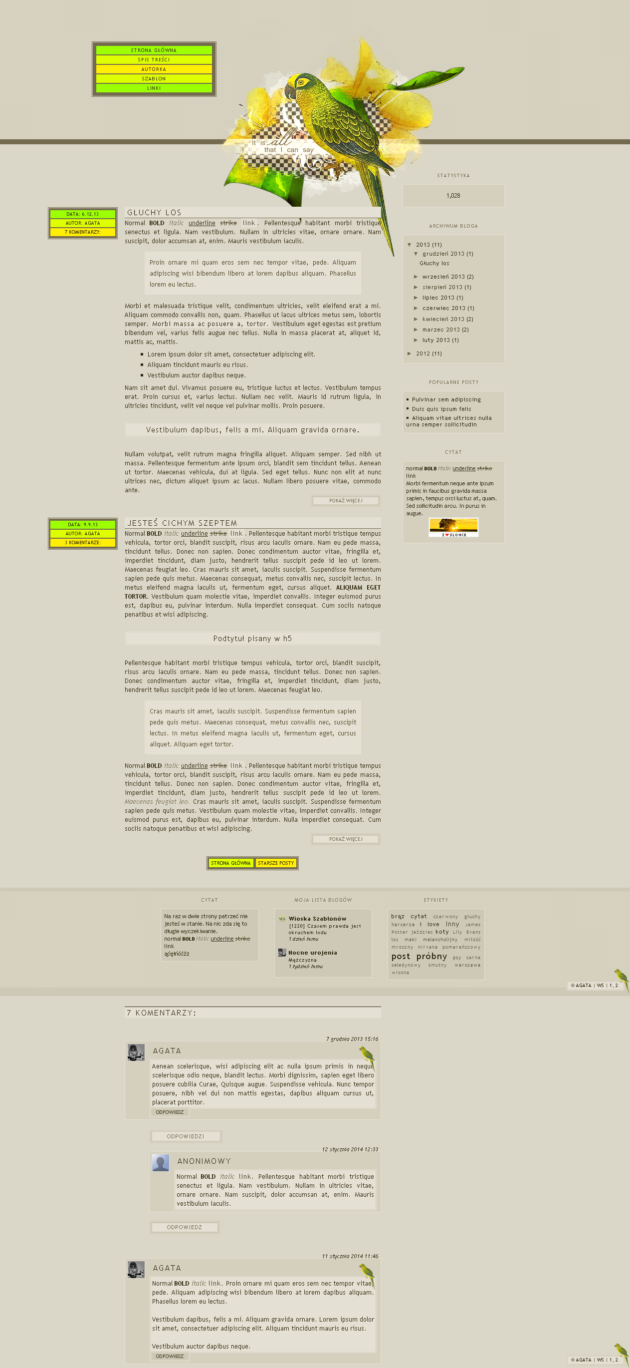 FREE Blogger template Papuga