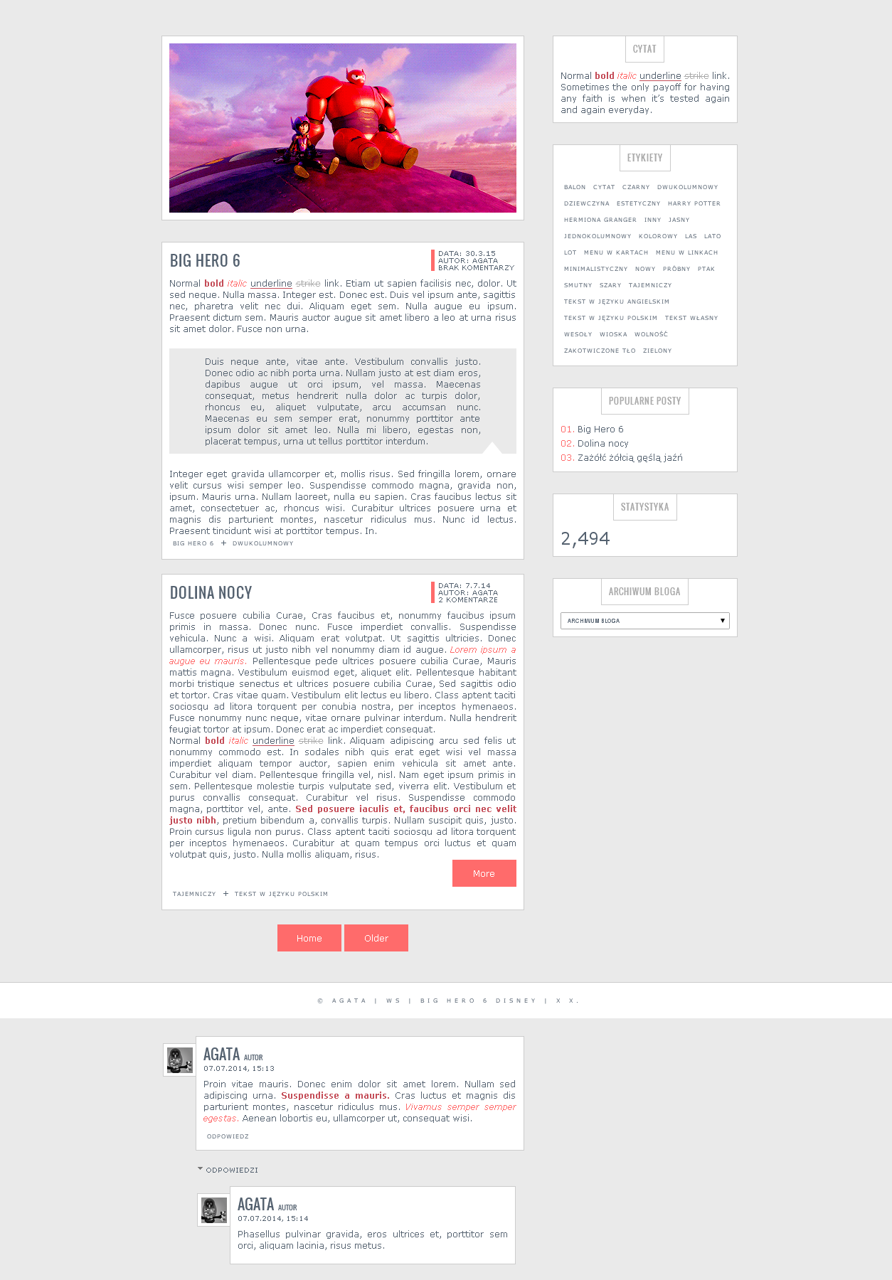 Blogspot template Big Hero 6