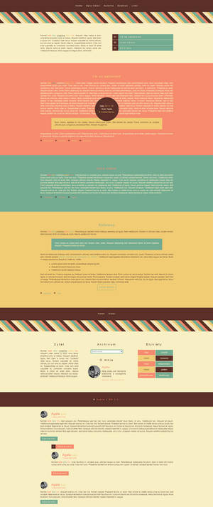 Blogspot template I'm so patterned