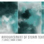 Announcement of storm textures
