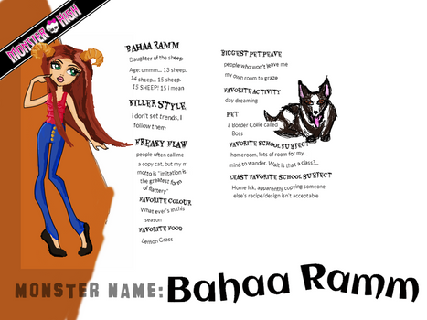Bahaa Ramm for Monster High Contest