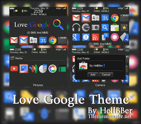 Love Google Theme Only For Blackberry Bold9000