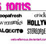 New Fonts