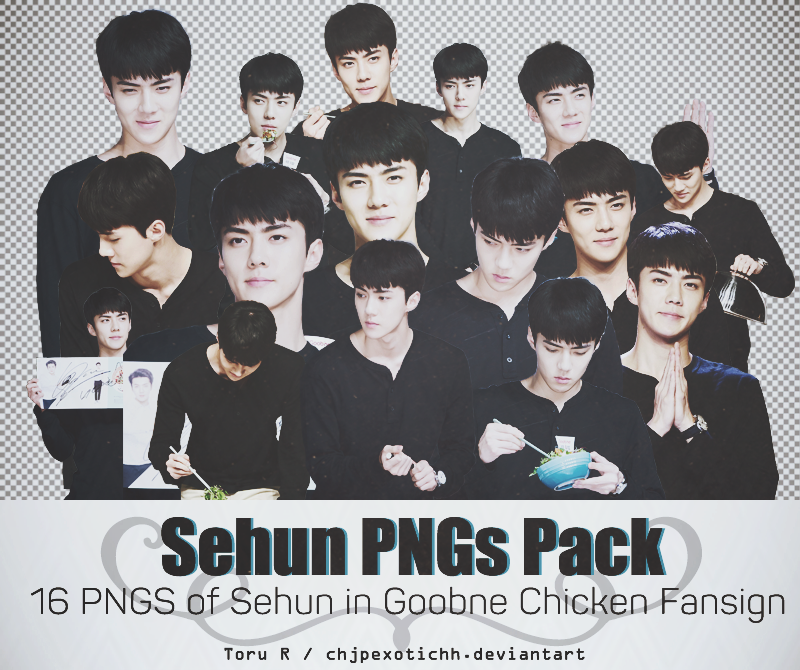 [:PACK RENDER 1:] Sehun @Goobne Chicken Fansign