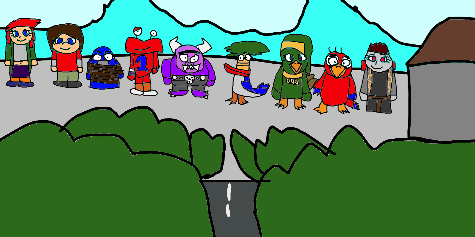 random charicters final (for now) by videogamer312 on DeviantArt