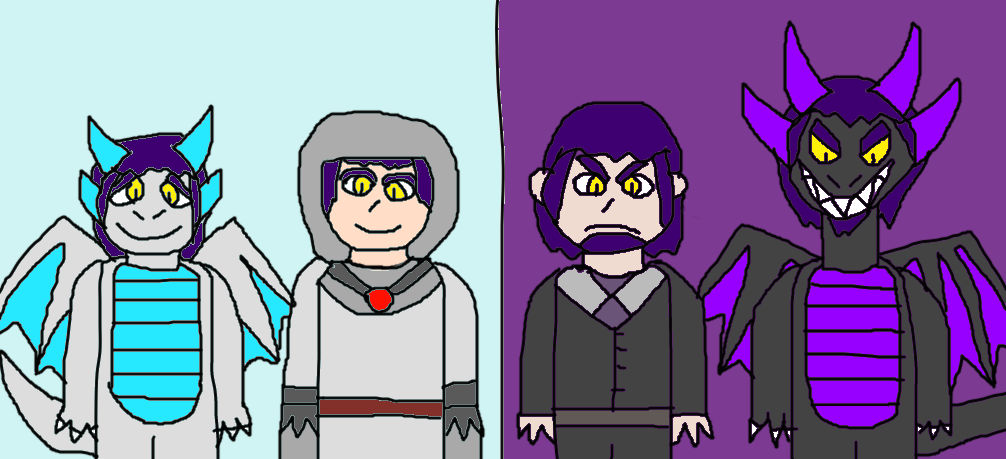 the two sides of the dark dragon by videogamer312 on DeviantArt