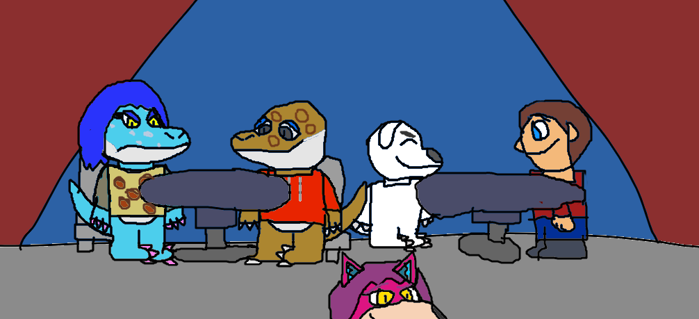 captain n in a restaraunt by videogamer312 on DeviantArt
