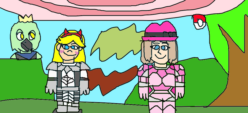 two ladies in armour (request) by videogamer312 on DeviantArt