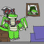 jack knife dragon at his house