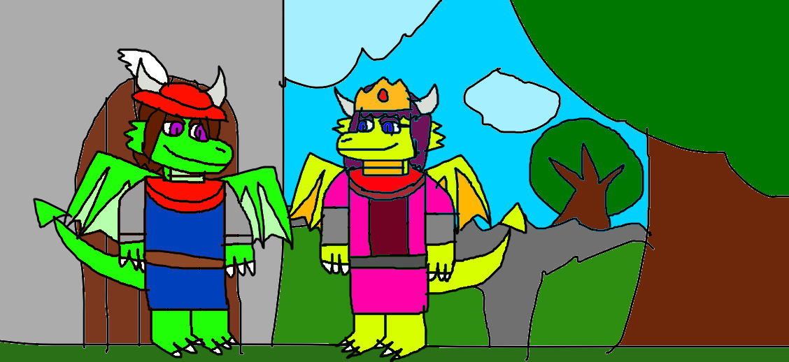 two dragons I haven't drew in a while. by videogamer312 on DeviantArt