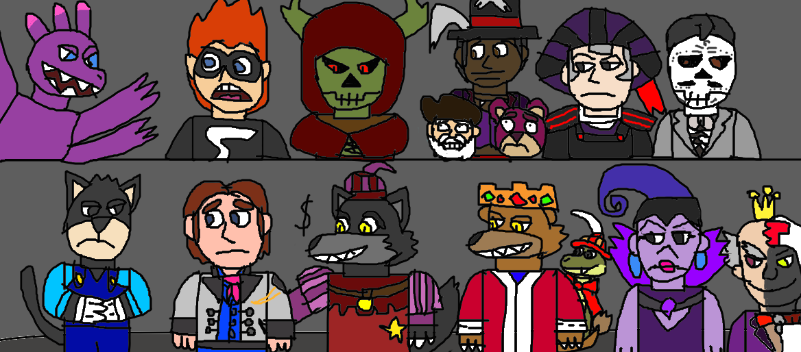 my drawling of disney villains 2 by videogamer312 on DeviantArt