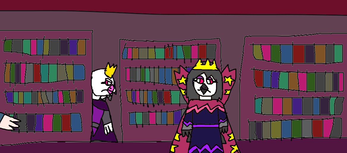 snooping around Stolas library by videogamer312 on DeviantArt