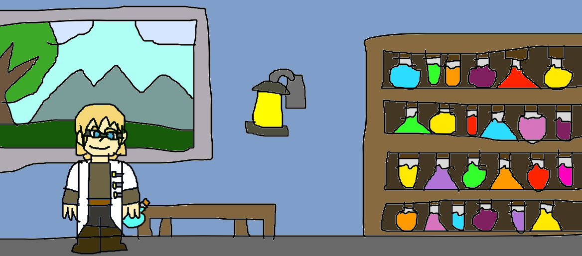 the potion maker redrawn by videogamer312 on DeviantArt