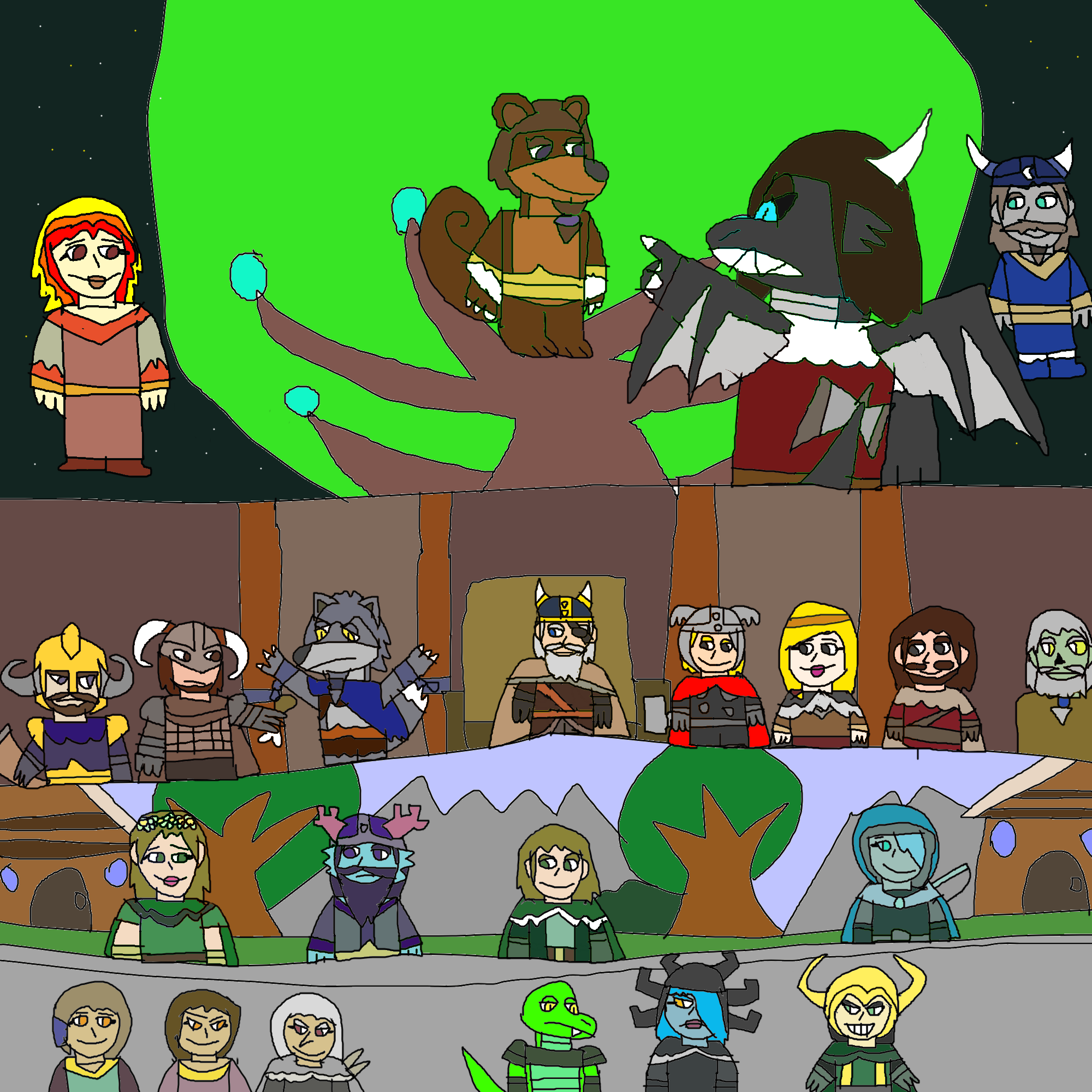 my take on mythology 2 Norse gods by videogamer312 on DeviantArt