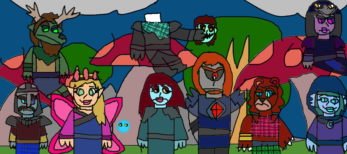 my take on Celtic gods (and a ghost) by videogamer312 on DeviantArt