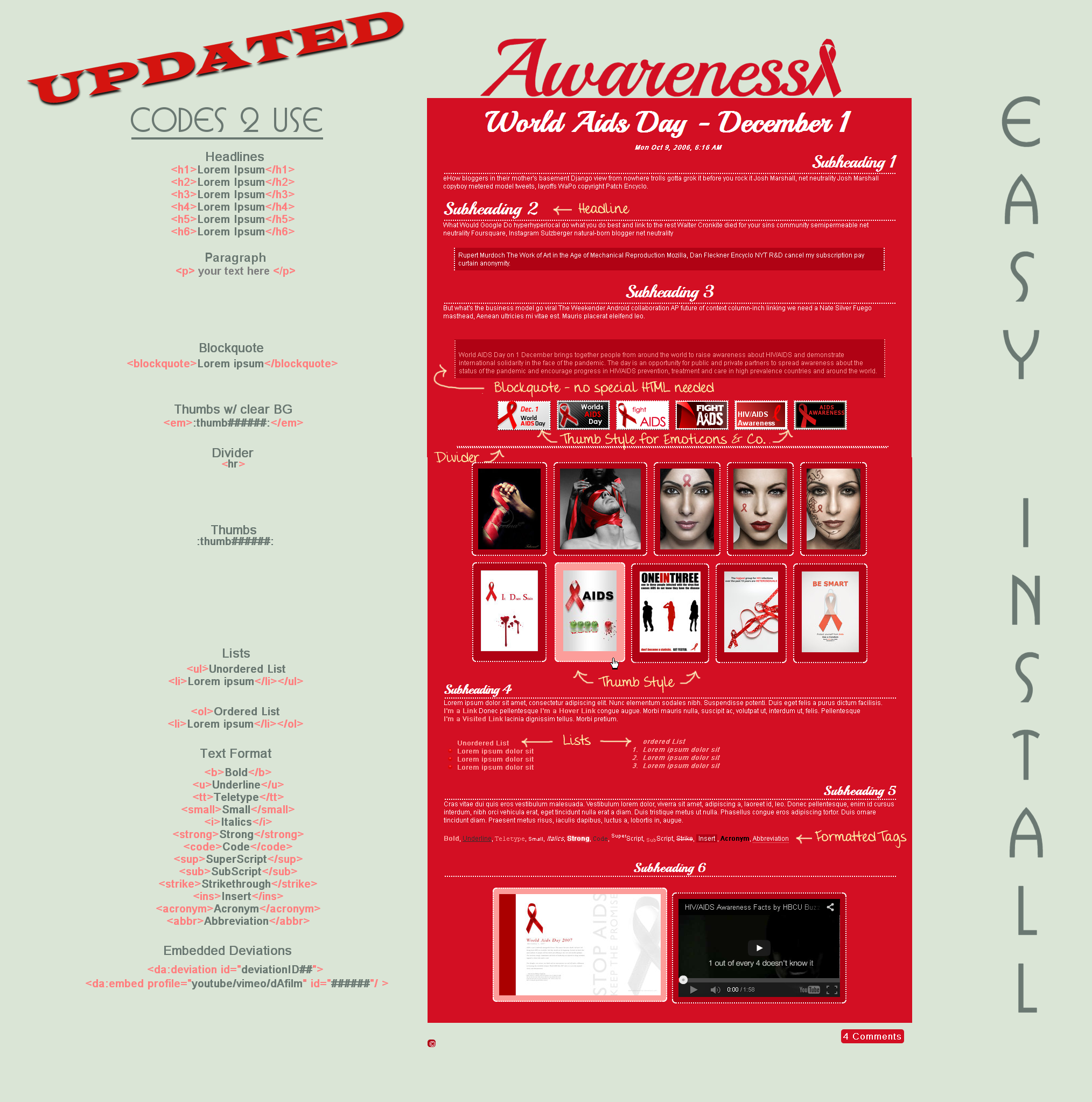 AIDS Awareness Journal  Vol. 1.1 - Easy.Install