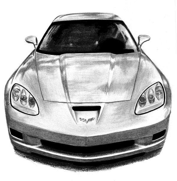 Corvette Z06 Pencil Drawing By Autodrawings On Deviantart