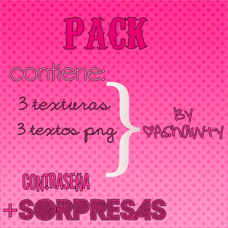 PACK de Texturas y Textos PNG:)