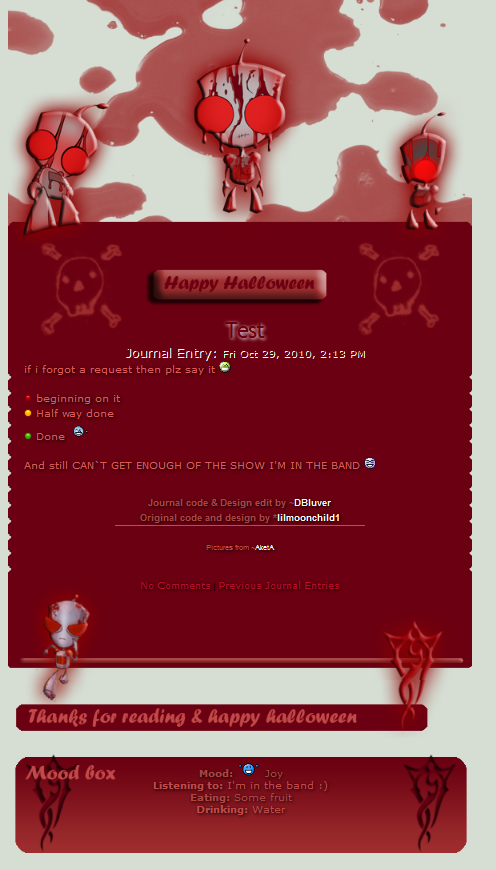 Free Halloween Journal update