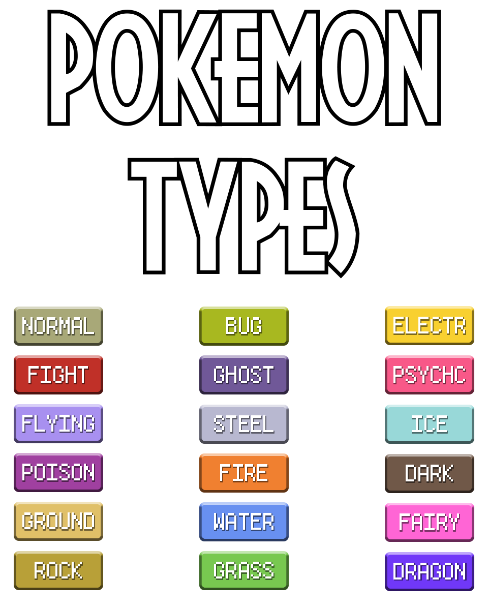 All Pokemon Types - Xfire
