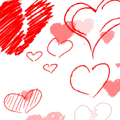 Hearts Photoshop Brushes