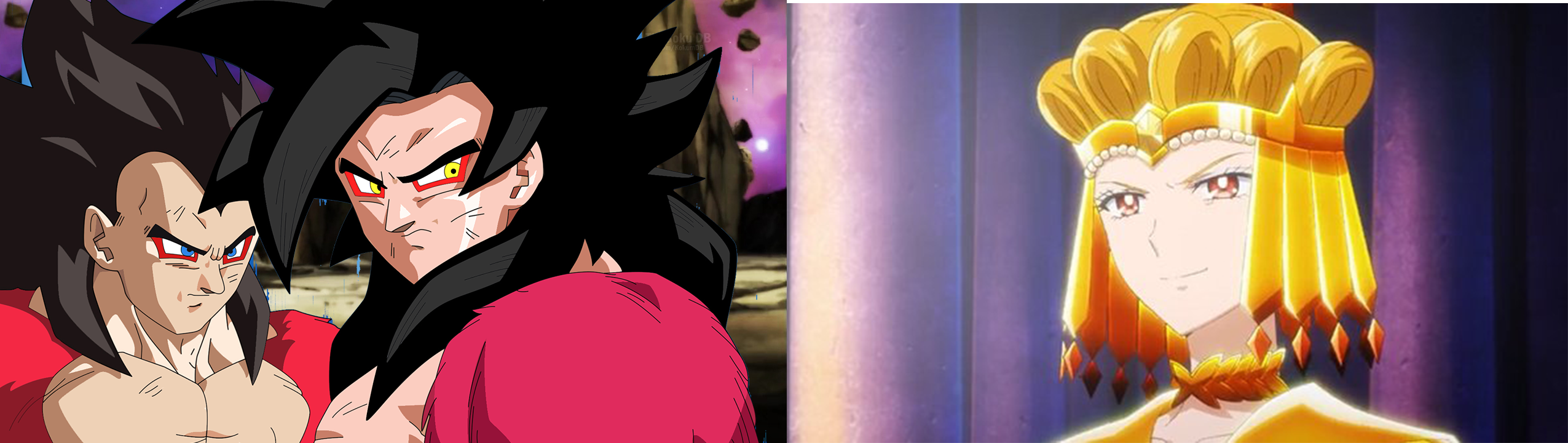 SSJ4 Goku and SSJ4 Vegeta VS Galaxia by Robzap18 on DeviantArt