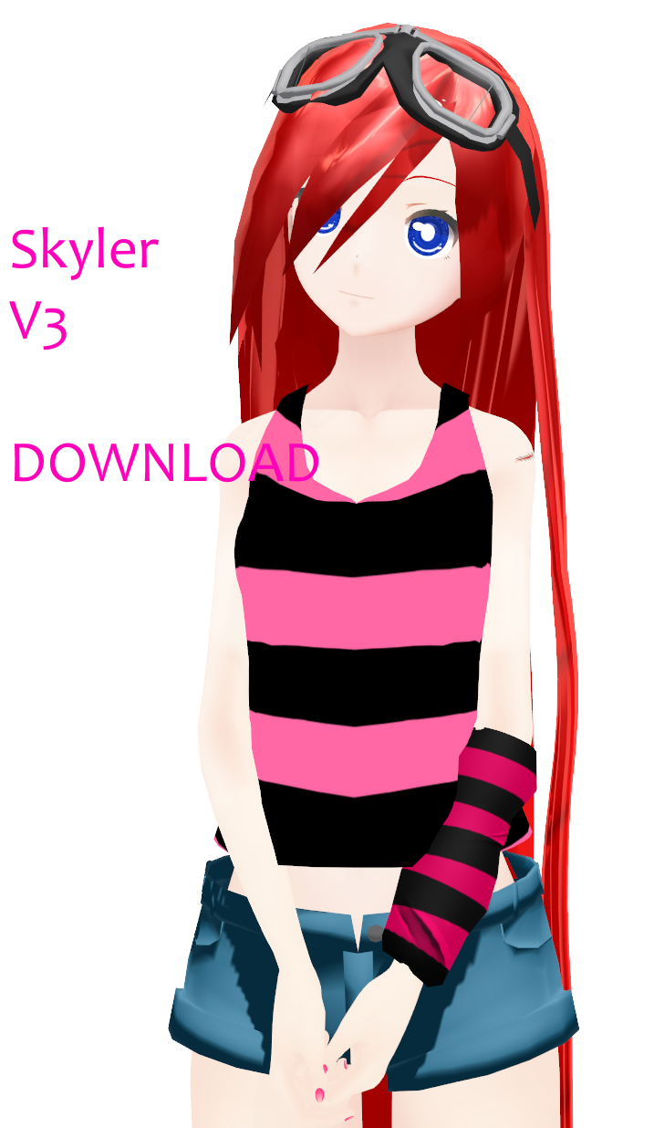 MMD: YYB Skyler v3 (UPDATED) by PrincessSkyler on DeviantArt