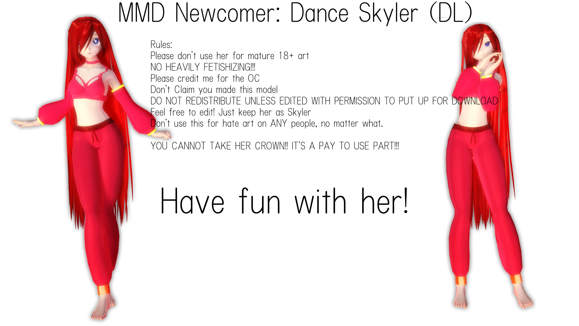 MMD Newcomer: Dance Skyler (Download down) by PrincessSkyler on DeviantArt