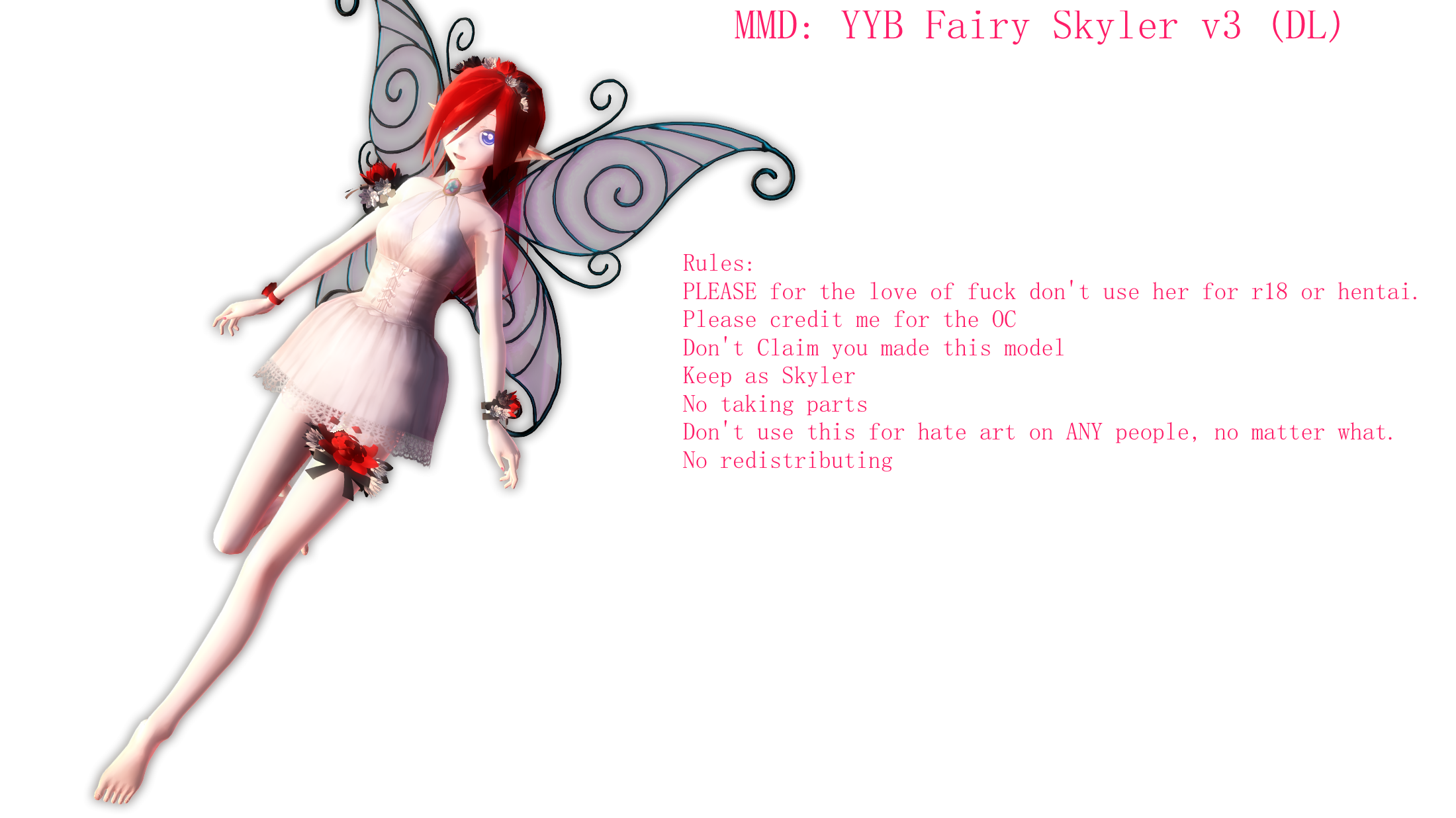 MMD: YYB Fairy Skyler v3 (Download Down) by PrincessSkyler on DeviantArt