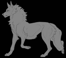 Feral Wolf Base [F2U] by RougarouxArtworx on DeviantArt