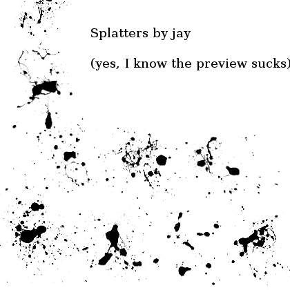 Splatter brush pack