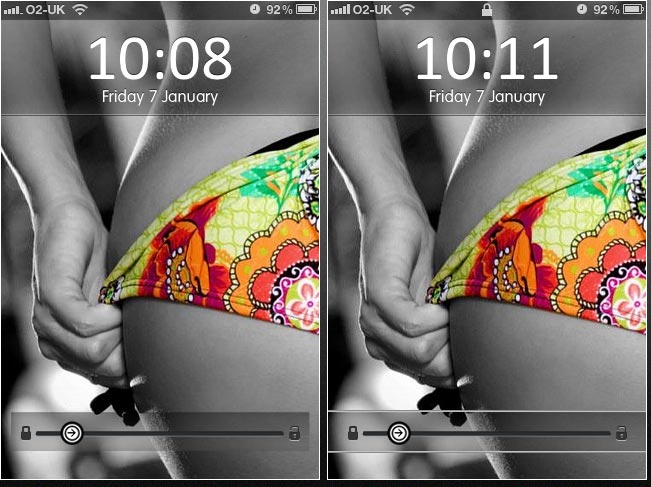 Simple Lockscreen Slider