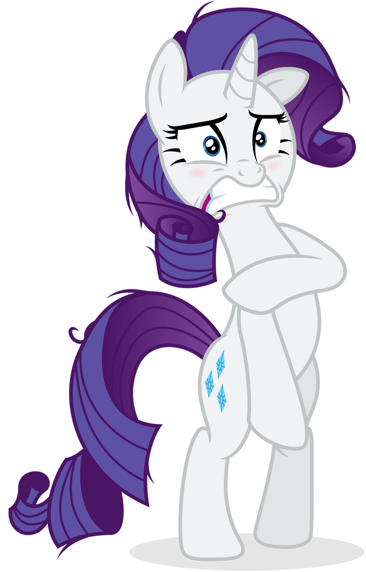 Embarrassed Rarity au Naturale by Yanoda on DeviantArt