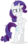 Embarrassed Rarity au Naturale by Yanoda