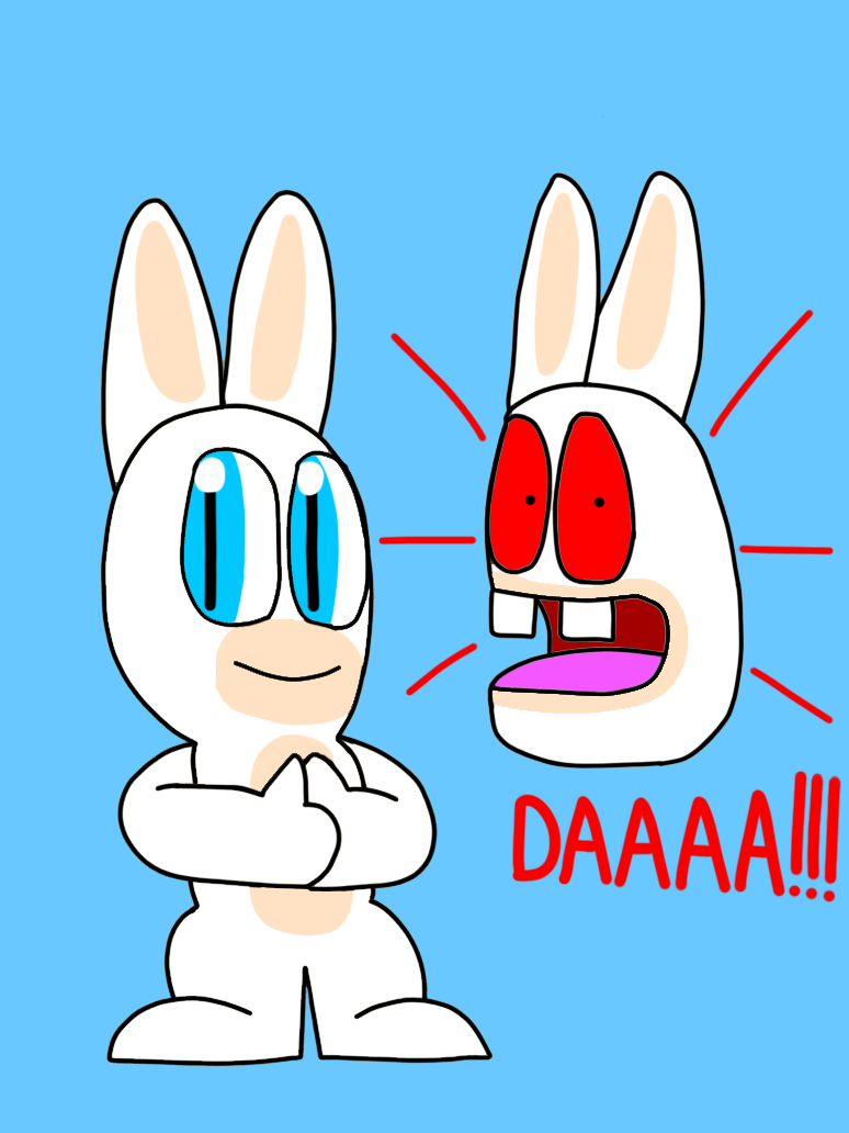 Raving Rabbid by Fruits-A-Villa on DeviantArt