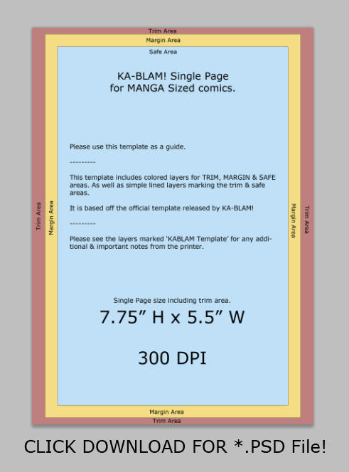 Ka Blam Manga Sized Page Template By Kurisutin On Deviantart