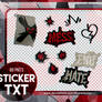 STICKERS (TXT)- PNG Pack #3 by Anemoias