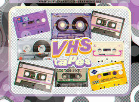 VHS TAPES - PNG PACK #1 by Anemoias