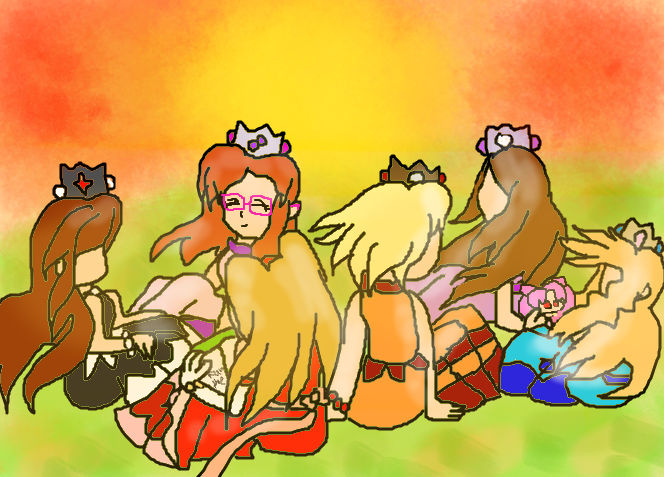 055-Sunset-Crystal Princesses in the Sunset by Moonball14 on DeviantArt
