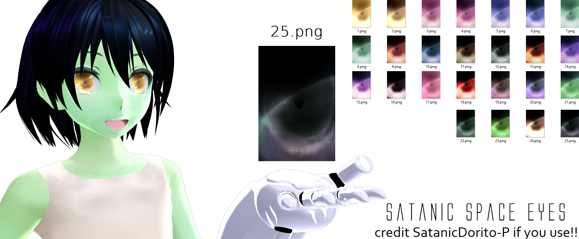 MMD Satanic Space Eye Texture Download