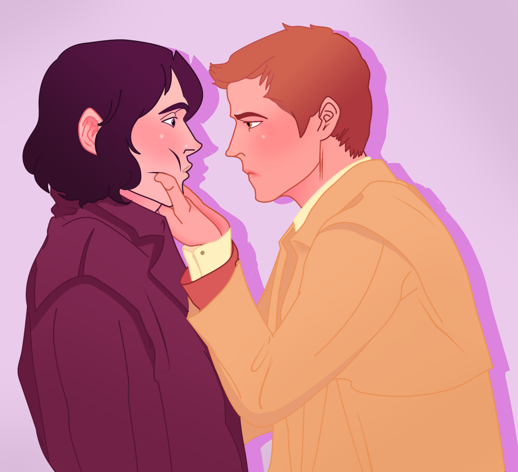 Almost a Kiss by msdefectivetoaster on DeviantArt