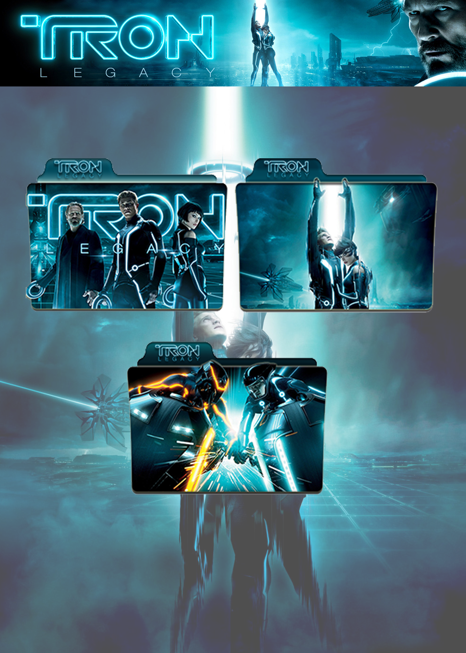 Tron Legacy Folder Icon Icon Pack By Wchannel96 On Deviantart